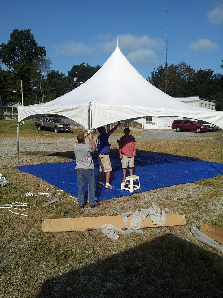 Party in a tent best sale